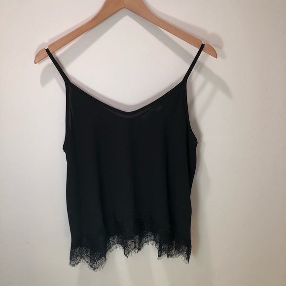 Black crop lace cami - Picture 4 of 5